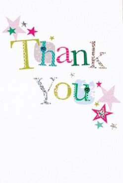 Captured in this thank you card is an exuberant celebration of gratitude, perfectly suited for the vibrant spirit of Keston's close-knit community. The letters of 'Thank You' parade boldly across the centre, each rendered in a unique shade-lime, fuchsia, sky blue-punctuated by gleaming silver accents and whimsical patterns like cheerful dots and dainty stitched lines. Stars sprinkled in punchy magenta, chic teal, and sparkling gold gather around the message, evoking the festive atmosphere of a gathering on the green or a summer fete by the local pond. There's a pleasing tactile quality to the print, with certain silver elements catching the light much like morning sun filtering through oak leaves along Croydon Road. The backdrop, a pristine expanse of pure white, accentuates every detail, giving the card a crisp, modern elegance that never feels impersonal. Imagining this card nestled in a basket of vibrant blooms from Flowers Keston, ready for hand delivery along the charming lanes of the area, you sense a personal touch-one that reassures, delights, and perfectly expresses 'thank you' in both sentiment and style. This thoughtful design mirrors the artistry and neighbourly care that define our shop's approach, honouring the thoughtful moments that make Keston special.